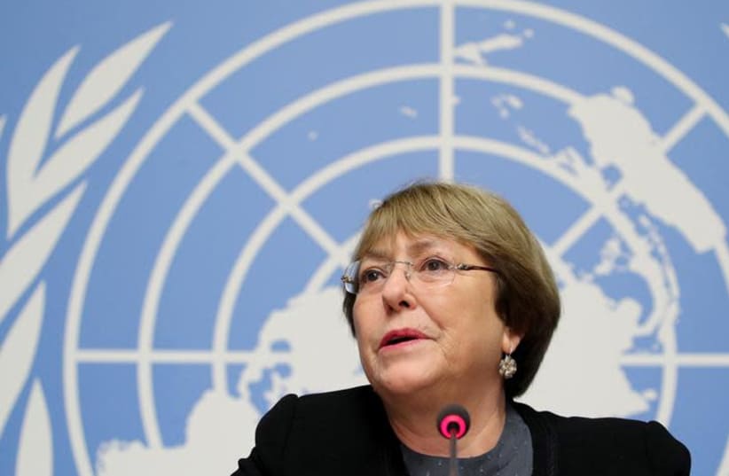 United Nations High Commissioner for Human Rights Michelle Bachelet (photo credit: REUTERS)