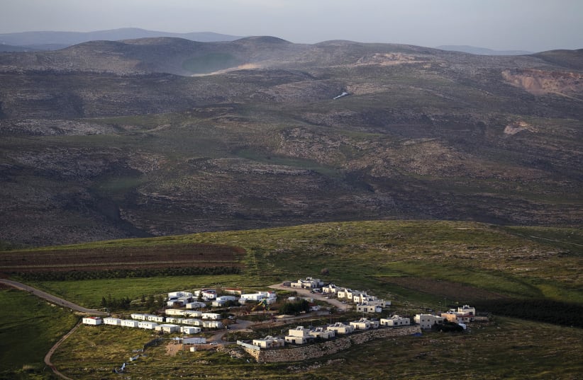 THE JEWISH community of Mitzpe Kramim east of the West Bank city of Ramallah in 2015 (photo credit: REUTERS)