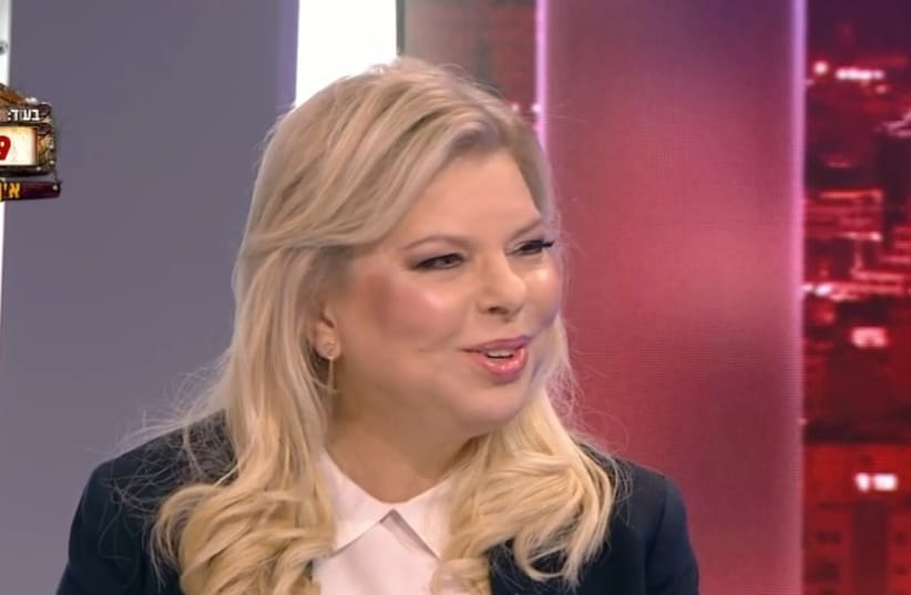 Sara Netanyahu, wife of Prime Minister Benjamin Netanyahu, on a Channel 13 interview on Friday MArch 8 2019  (photo credit: screenshot)