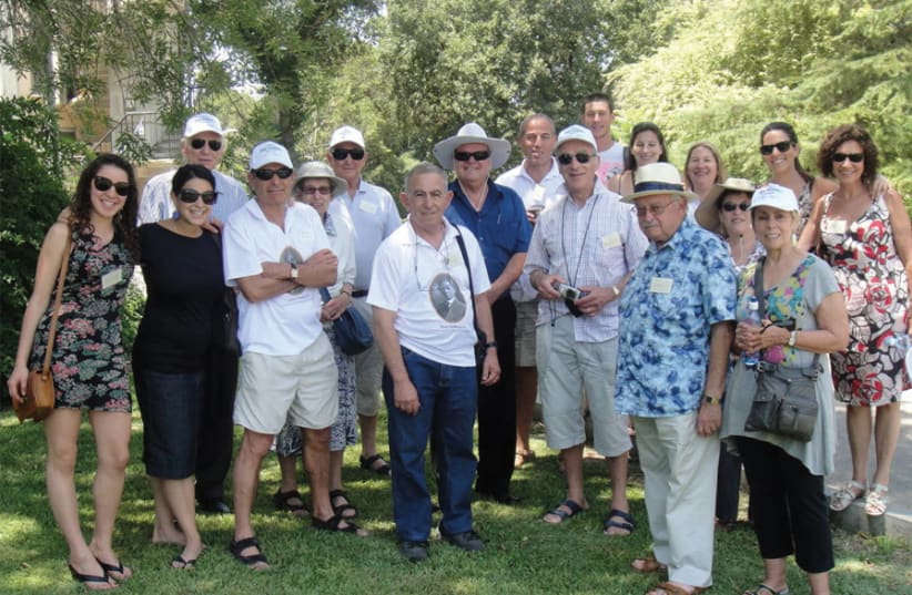 Descendants of the Ochberg orphans at the reunion in 2011 at Kibbutz Dalia (photo credit: DAVID E. KAPLAN)