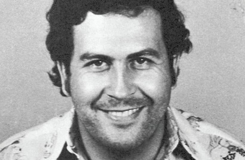 A MUGSHOT taken in Medellín in 1977: The notorious Pablo Escobar has a Haifa pub named in his honor. (photo credit: Wikimedia Commons)