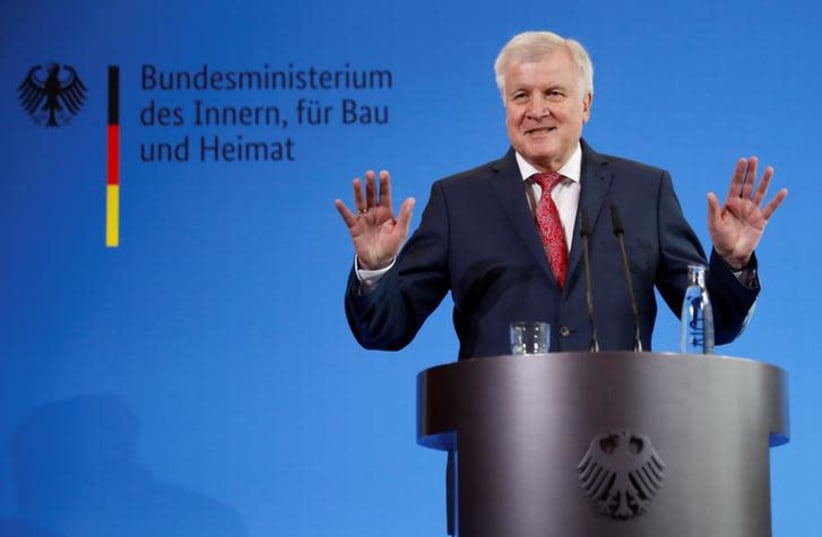 German Interior Minister Horst Seehofer (photo credit: REUTERS/FABRIZIO BENSCH)