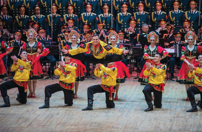THE RED Army Choir enthralled the audience in Jerusalem.  (photo credit: Courtesy)