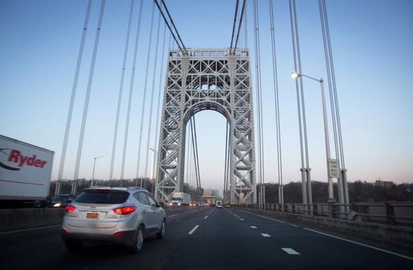 The George Washington Bridge is pictured in New York January 9, 2014 (photo credit: REUTERS/CARLO ALLEGRI)