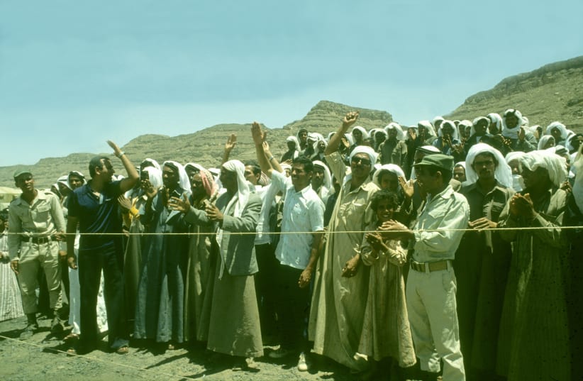 The El Arish ceremony (photo credit: NATIONAL LIBRARY OF ISRAEL)