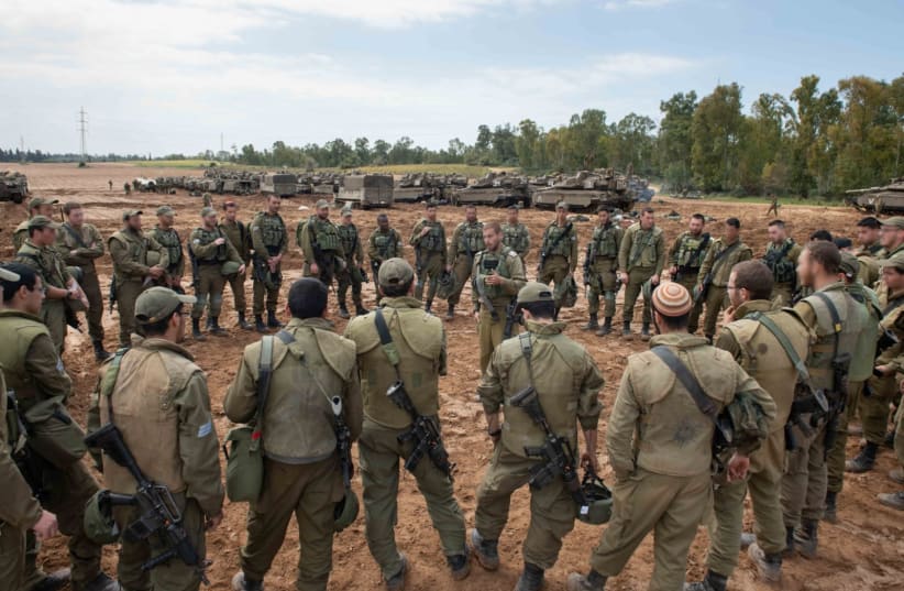 IDF troops in action near the Gaza Strip (photo credit: IDF)