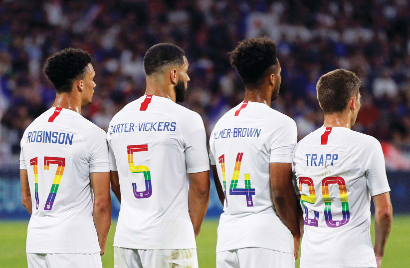 SOCCER IS one of the sports taking place this weekend at the Tel Aviv Games, the largest LGBTQ sporting event in the Middle East (photo credit: REUTERS)
