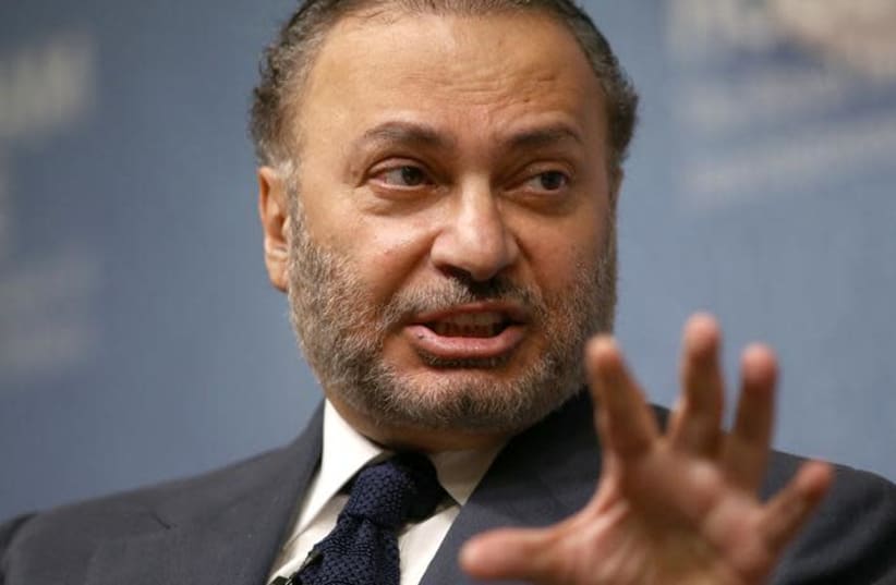 Minister of State for Foreign Affairs for the United Arab Emirates, Anwar Gargash (photo credit: REUTERS/NEIL HALL)