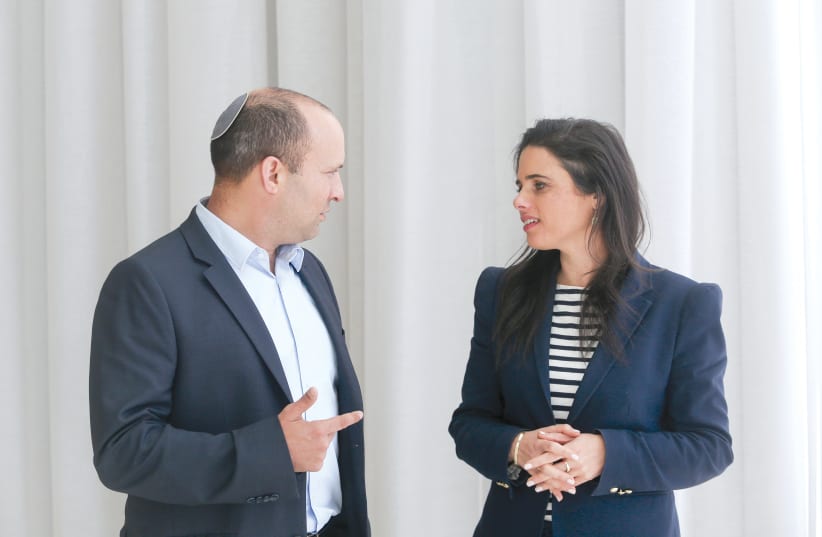NAFTALI BENNETT and Ayelet Shaked: What needs to be done is to shake up the spirit of the security establishment (photo credit: MARC ISRAEL SELLEM/THE JERUSALEM POST)
