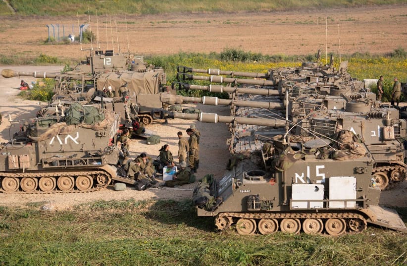 The IDF prepares for expected escalations throughout the weekend along the Gaza border, 2019. (photo credit: IDF SPOKESPERSON'S UNIT)