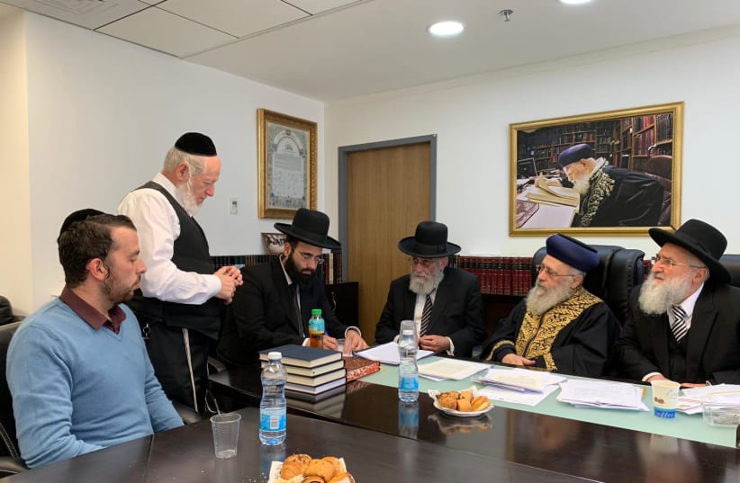 Special Rabbinical Court convenes on Sunday (photo credit: CHIEF RABBINATE)
