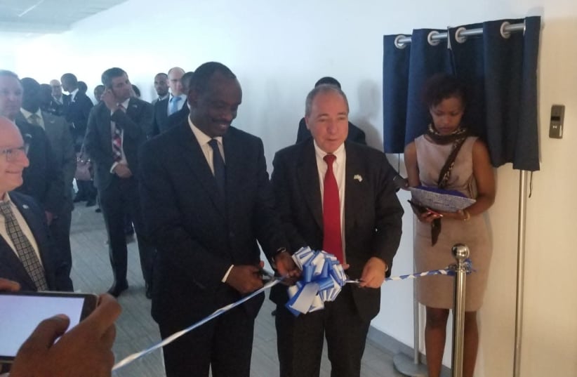 Opening of the Israeli embassy in Rwanda (photo credit: PRESIDENCY OF RWANDA)