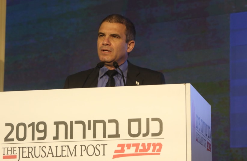 Gal Hirsch at The Jerusalem Post elections conference, April 3rd, 2019 (photo credit: MARC ISRAEL SELLEM/THE JERUSALEM POST)
