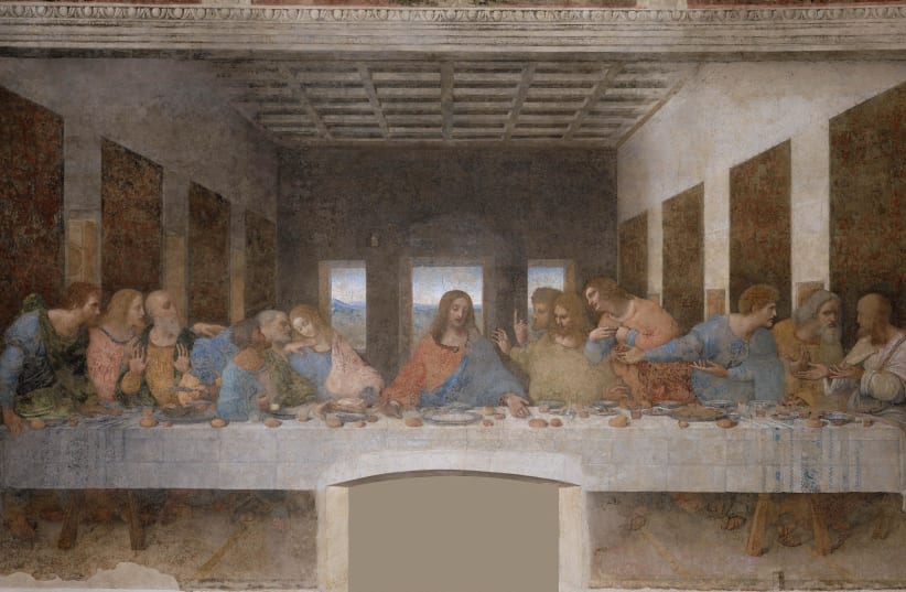 Leonardo Da Vinci's Last Supper  (photo credit: Wikimedia Commons)
