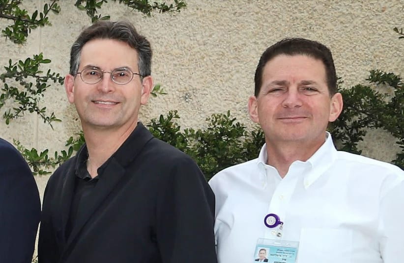 Picture: Prof. John Halamka (L) of Harvard Medical School with Dr. Eyal Zimlichman, Deputy Director General, Chief Medical Officer and Chief Innovation Officer at Sheba Medical Center  (photo credit: SHEBA MEDICAL CENTER)