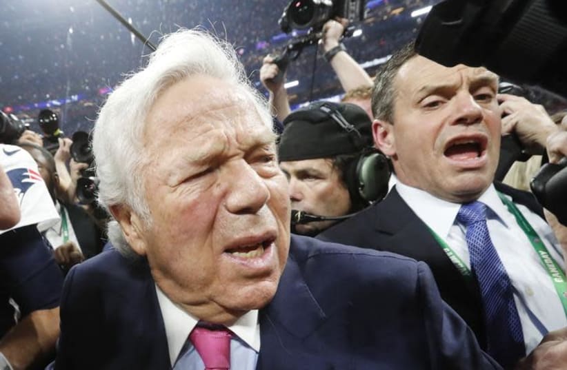 New England Patriots owner Robert Kraft (photo credit: REUTERS/KEVIN LAMARQUE)