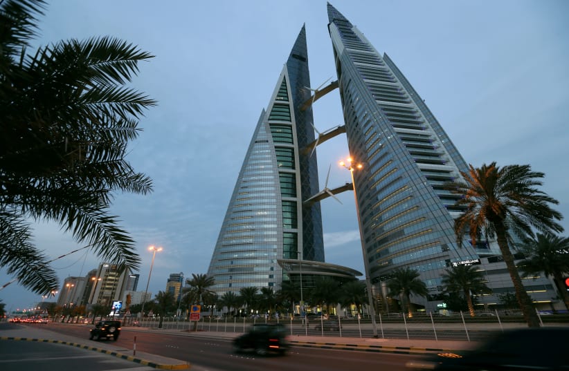  General view of Bahrain World Trade Center in Manama, Bahrain, February 21, 2019. Picture taken February 21, 2019. (photo credit: HAMAD I MOHAMMED / REUTERS)