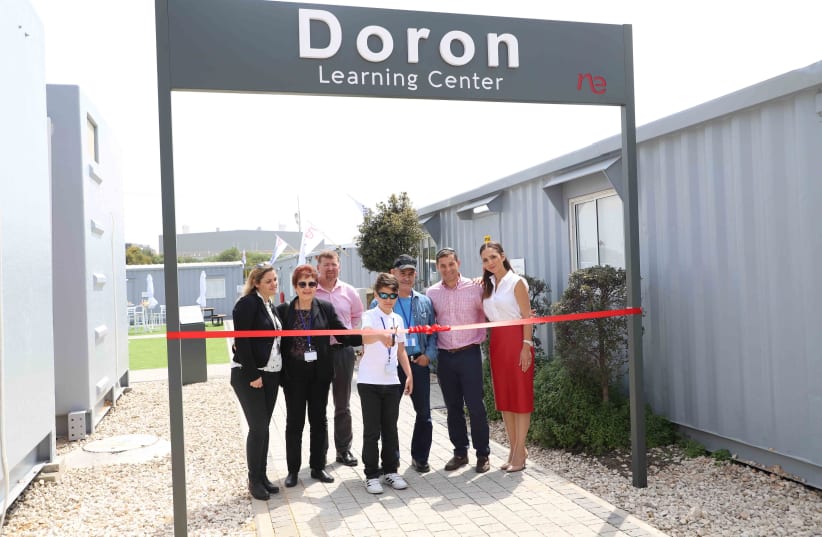 The inauguration of Noble Energy's Doron Learning Center in Ashdod (photo credit: OREN CARMELI)