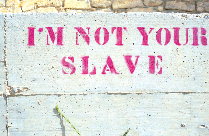 "I'm not your slave" (illustrative) (photo credit: PIXABAY)