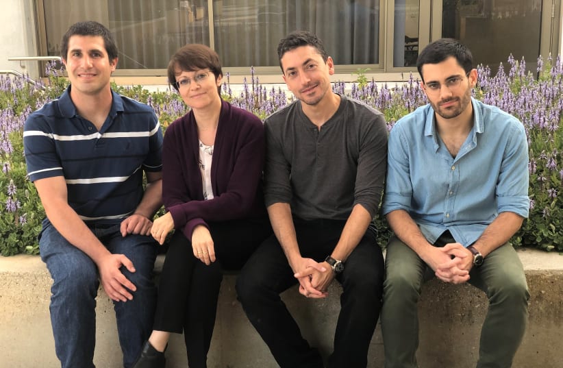 Tel Aviv University researchers Nir Gonen, Prof. Inna Slutsky, Boaz Styr and Daniel Zarihin (photo credit: RACHEL SLUTSKY)