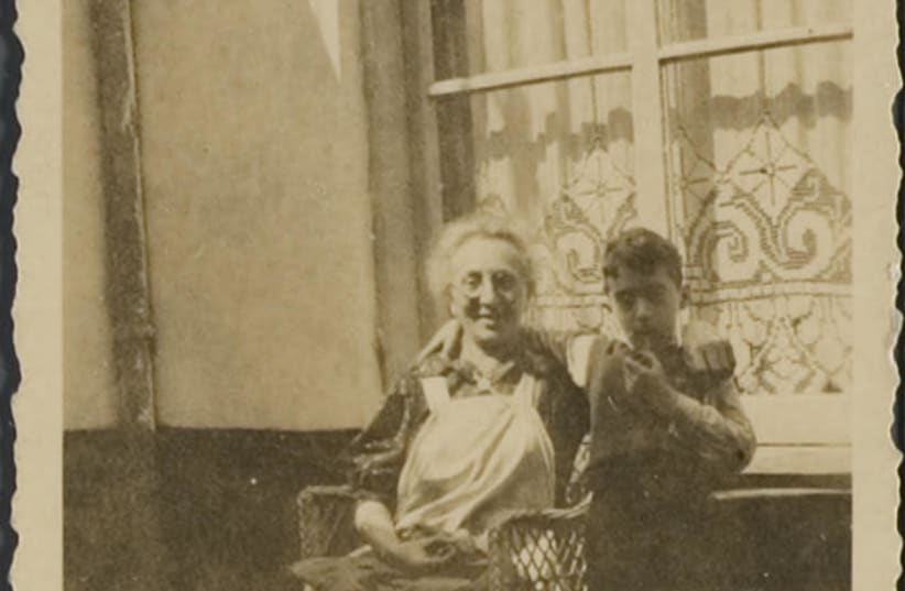 Jacob Hijman Marcus and his grandmother, Brantje Matteman, 1940s, the Netherlands  (photo credit: JEWISH HISTORICAL MUSEUM AMSTERDAM)