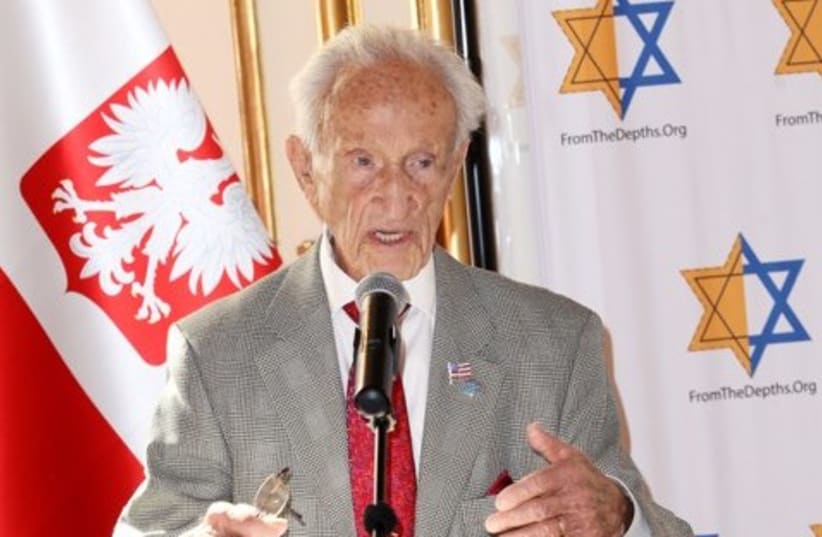 Holocaust survivor Edward Mosberg will be awarded Poland's highest honor this week (photo credit: FROM THE DEPTHS)