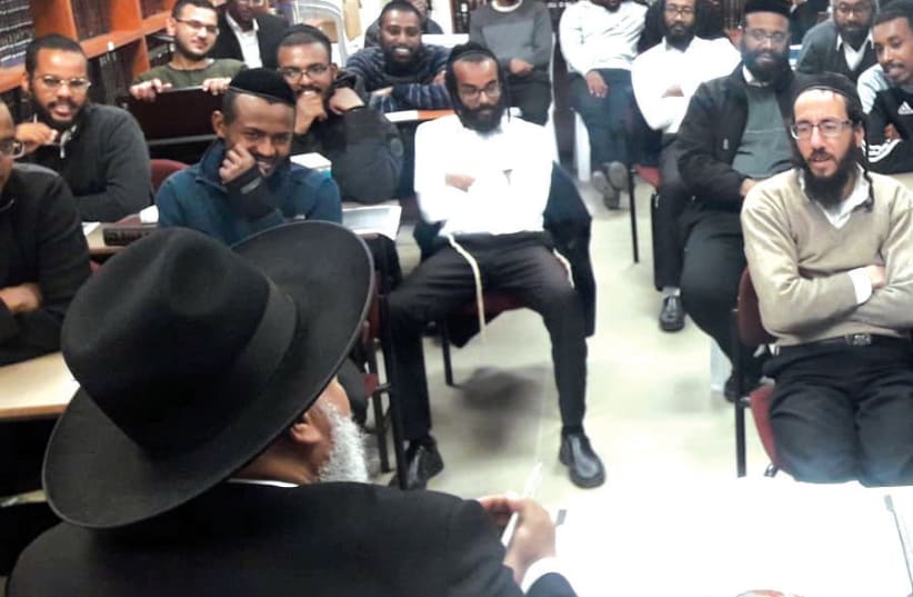 ENSURING ETHIOPIAN representation: At the course on ‘shechita’ (left) and for ‘balaniyot’ training. (photo credit: COURTESY RELIGIOUS SERVICES MINISTRY)
