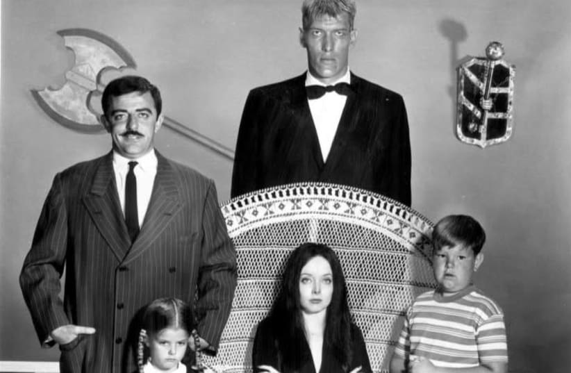 Addams Family main cast 1964 (photo credit: Wikimedia Commons)