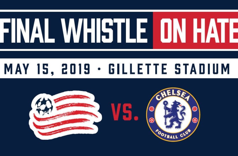 "Final Whistle on Hate" soccer match (photo credit: CHELSEA FC/NEW ENGLAND REVOLUTION)