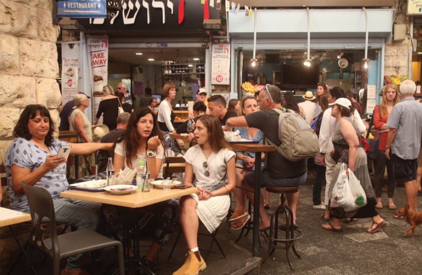 THE SHUK: Frustrating moments on Independence Eve. (photo credit: MARC ISRAEL SELLEM)