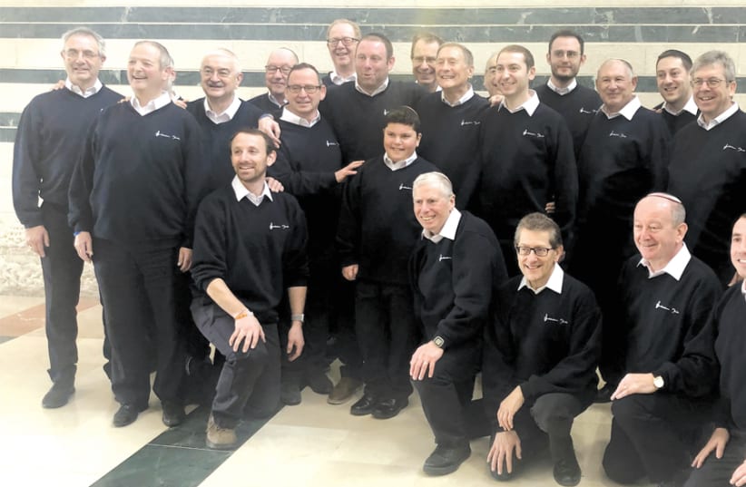 ‘WE ARE family’: The Shabbaton Choir. (photo credit: VIVIENNE STONE)
