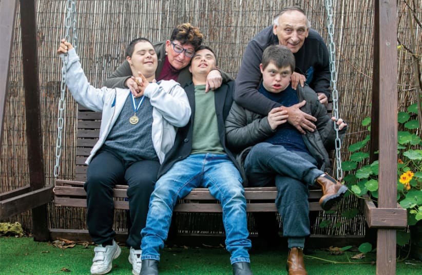 HILDA AND Yechezkel Skolnik with their three boys: Tal, Omer and Sagi. (photo credit: YOSSI ALONI)