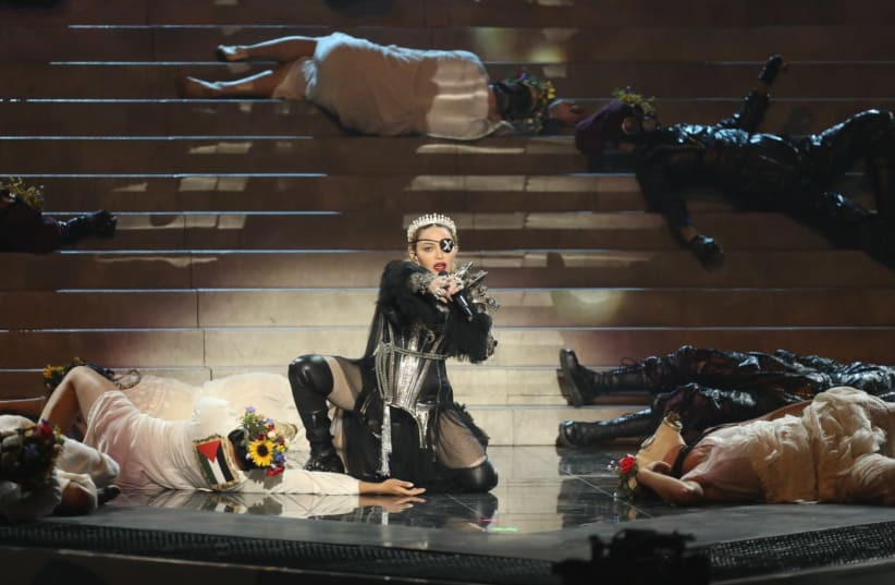 Madonna performs at 2019 Eurovision Song Contest (photo credit: ORIT PNINI/KAN)