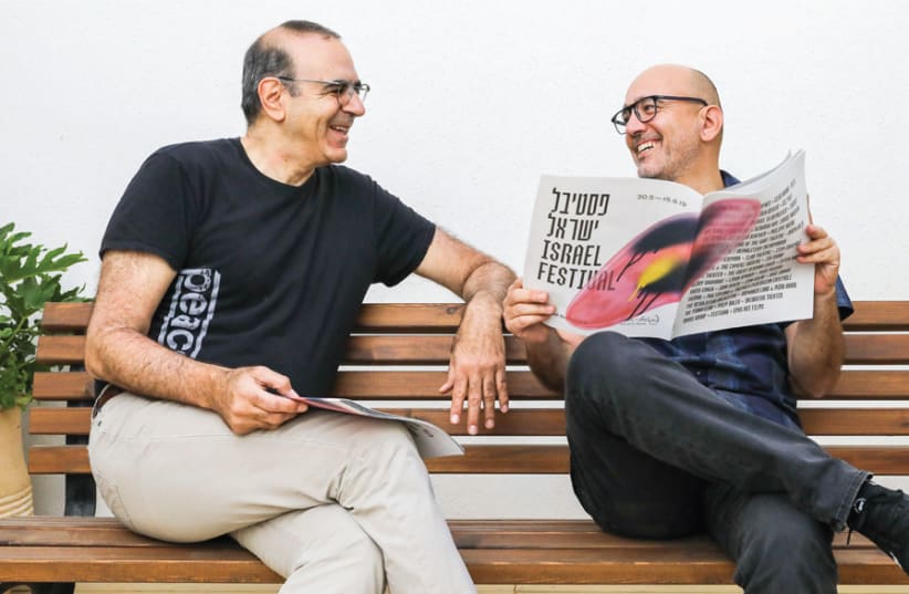 EYAL SHER (left), the festival’s general director, with artistic director Itzik Jolly. (photo credit: MARC ISRAEL SELLEM)