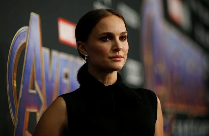 Actor Natalie Portman poses at the world premiere of the film "The Avengers: Endgame" in Los Angeles, California, April 22, 2019 (photo credit: MARIO ANZUONI/REUTERS)