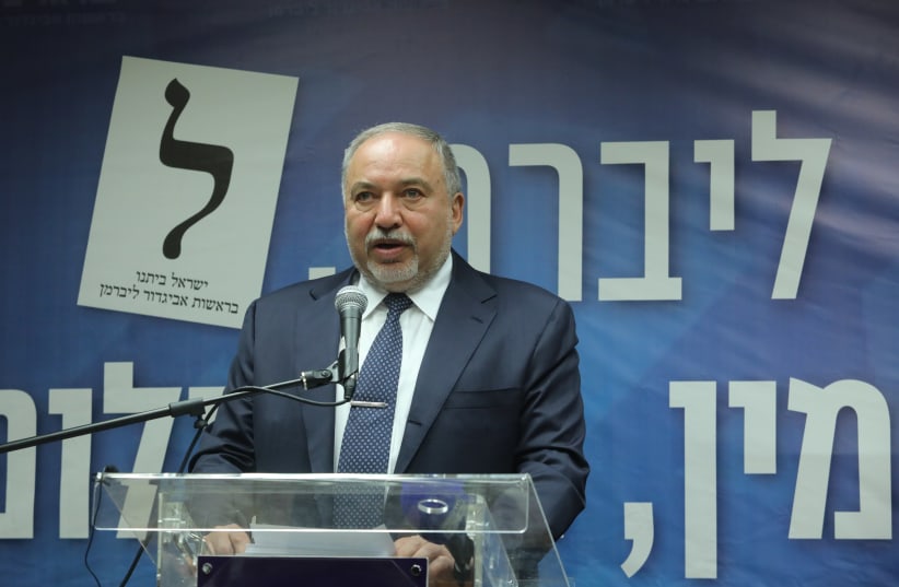 Head of Israel Beitenu Party Avigdor Liberman on May 27th, 2019 (photo credit: MARC ISRAEL SELLEM/THE JERUSALEM POST)
