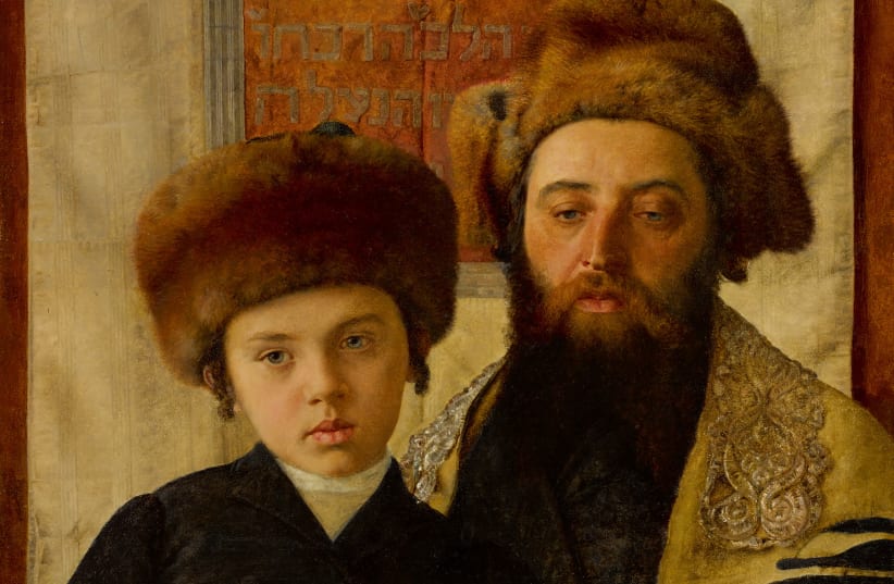 Portrait Of A Rabbi With A Young Pupil by Isidor Kaufmann (photo credit: SOTHEBY’S)