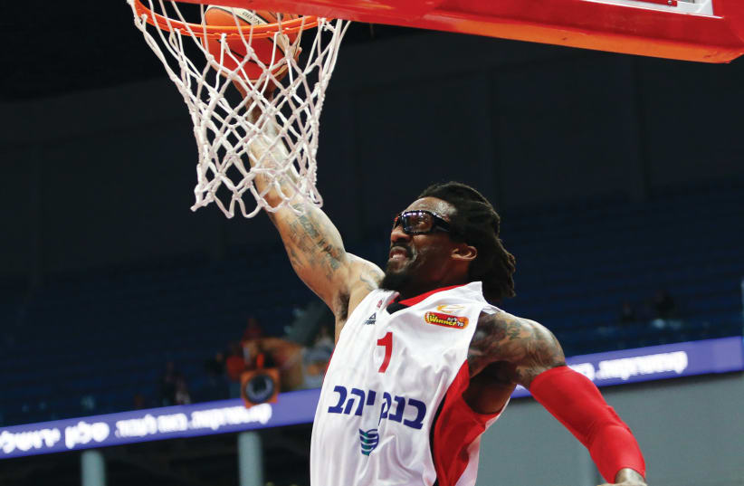AMAR'E STOUDEMIRE helped lead Hapoel Jerusalem to the BSL Final Four this week, but will he be with the team next season? (photo credit: UDI ZITIAT)