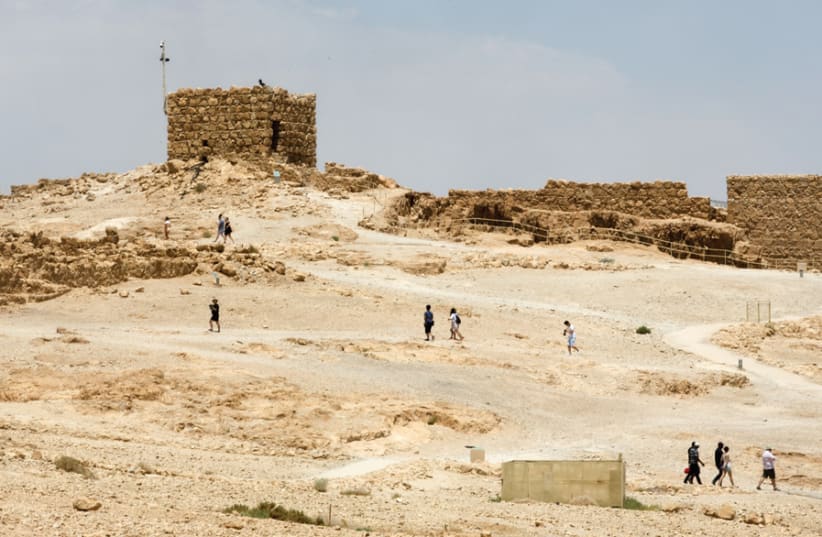 THE ARCHEOLOGICAL remains of Masada, the author says, could be interpreted in many different ways. (photo credit: MARC ISRAEL SELLEM)