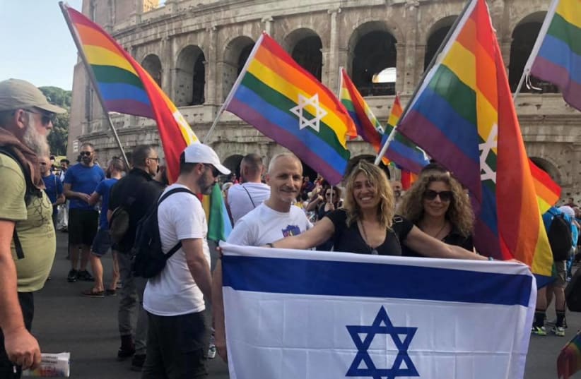 Rome Pride Parade 2019. (photo credit: MAGEN DAVID KESHET ITALIA)