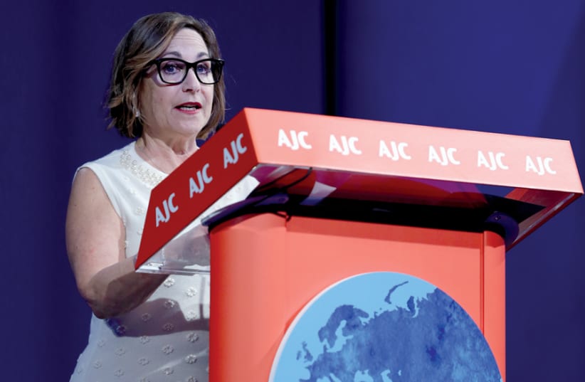 Harriet Schleifer at the AJC Global Forum in 2019 (photo credit: AJC)