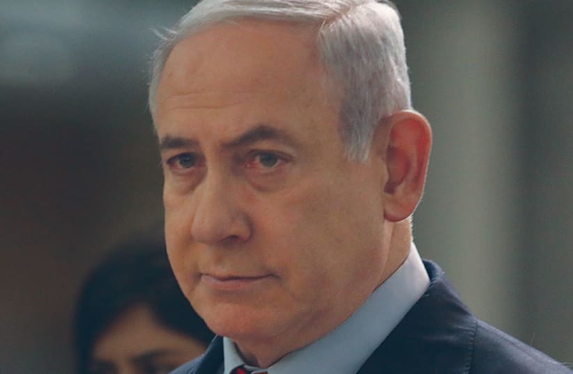 NETANYAHU AFTER the late-night vote. (photo credit: MARC ISRAEL SELLEM)