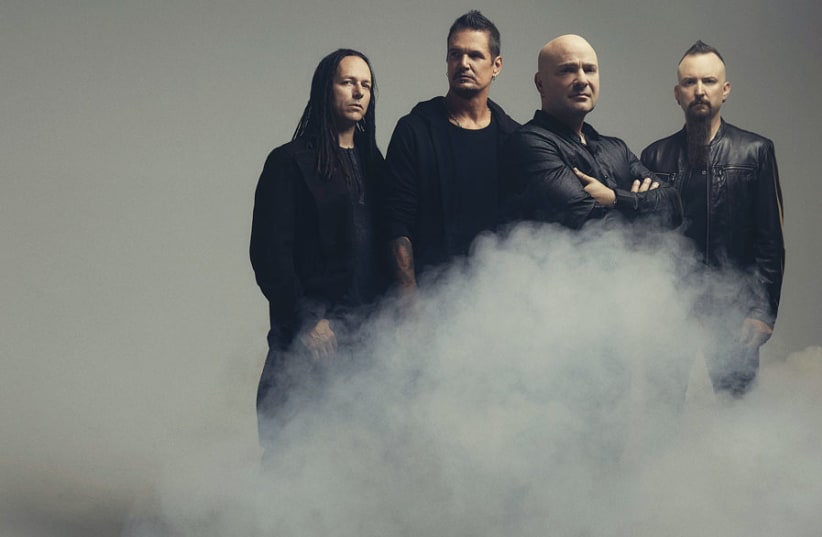 DISTURBED, WITH David Draiman (third from left), will be making their Israel debut on July 2. (photo credit: CAA LONDON)
