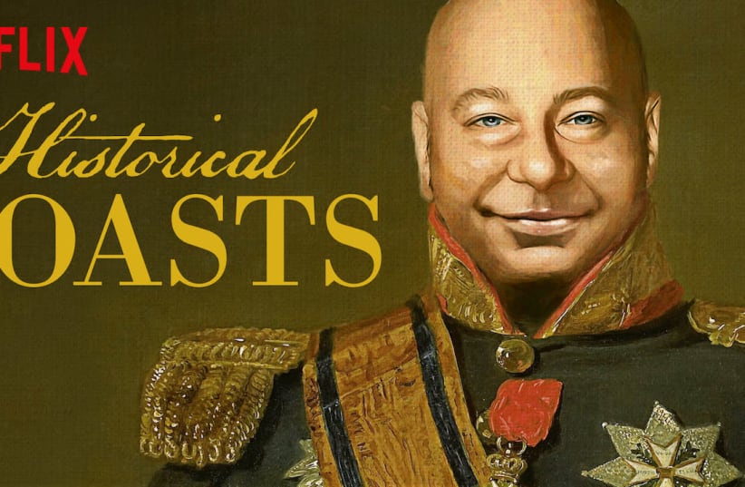 JEFF ROSS in a promo for his Netflix show 'Historical Roasts'  (photo credit: NETFLIX)