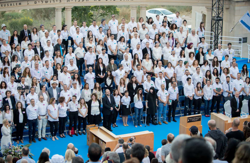 Hebrew University doctoral graduates (photo credit: MIRIAM ALSTER)