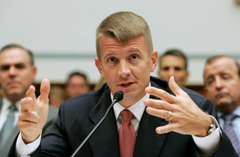  Erik Prince on Capitol Hill in Washington, October 2, 2007.  (photo credit: LARRY DOWNING/REUTERS)