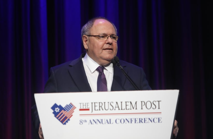 Dani Dayan, Consul General of Israel in New York, speaks at The Jerusalem Post 8th Annual Conference (photo credit: MARC ISRAEL SELLEM/THE JERUSALEM POST)