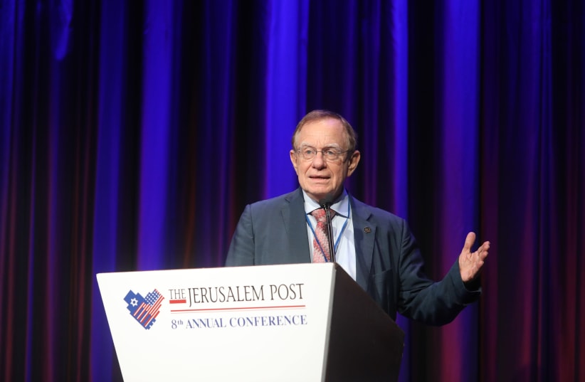 Prof. Rafi Beyar speaks at the Jerusalem Post Conference (photo credit: MARC ISRAEL SELLEM/THE JERUSALEM POST)
