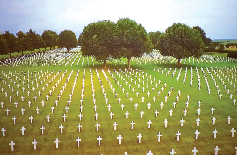 THE GRAVES of the fallen at Normandy (photo credit: REUTERS)