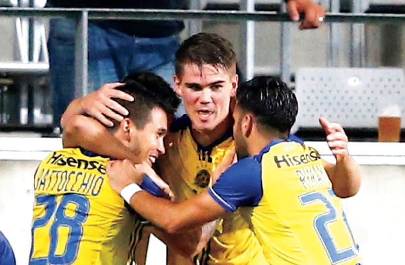 Maccabi Tel Aviv will hope to qualify for European competition this season (photo credit: REUTERS)